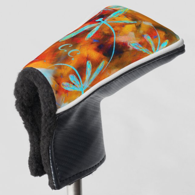 Dragonfly Desert Golf Head Cover (3/4 Front)