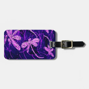 Dragonfly Disco Luggage Tag