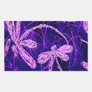 Dragonfly Disco Sticker