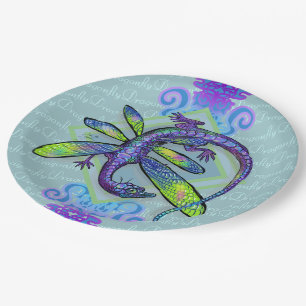 Dragonfly Dragon Paper Plate