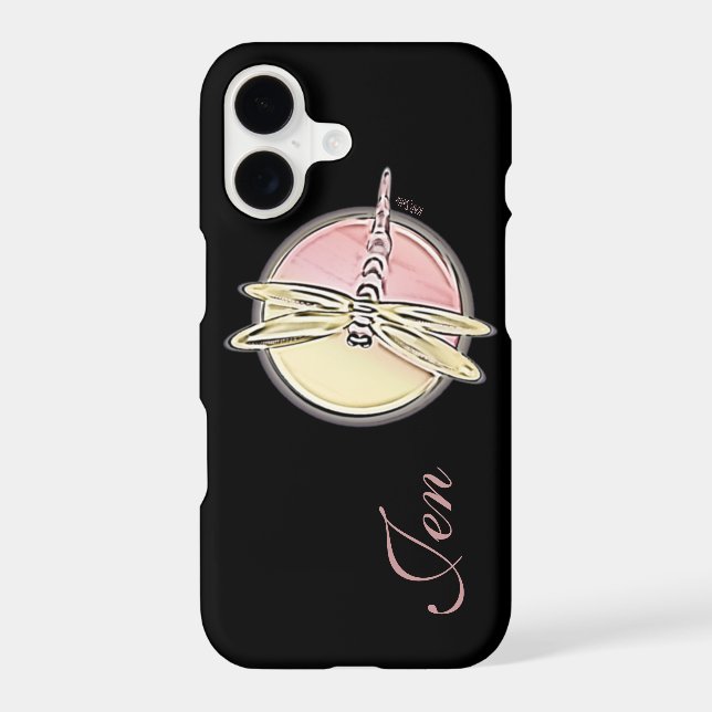 Dragonfly Dragonflies Symbols Customize Initials (Back)