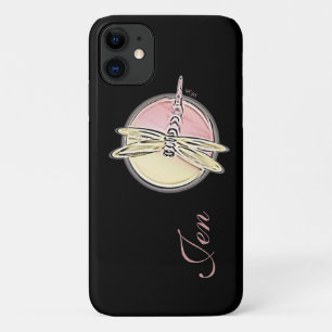 Dragonfly Dragonflies Symbols Customize Initials iPhone 11 Case