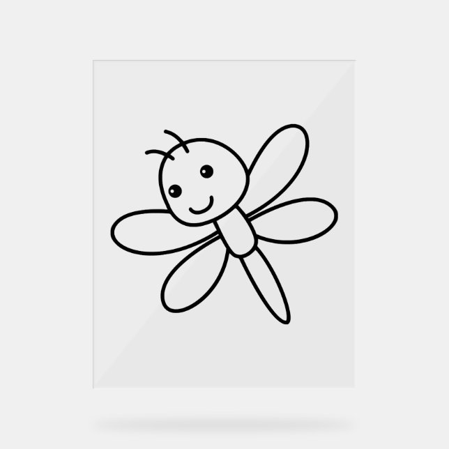 Dragonfly dragonfly acrylic sign (Front)