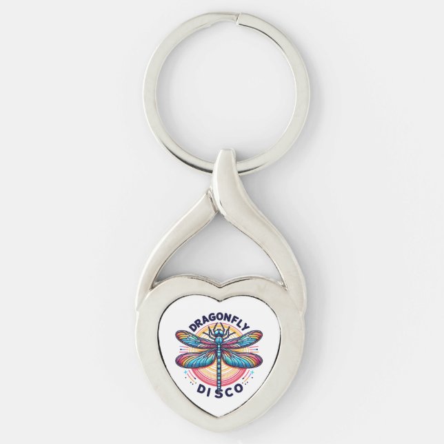 Dragonfly Dragonfly Disco Keychain (Front)