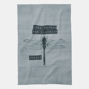 Dragonfly Dream Illusion Kitchen Towel