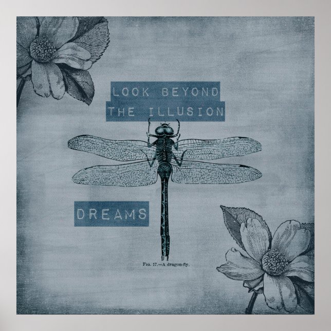 Dragonfly Dream Illusion Poster (Front)