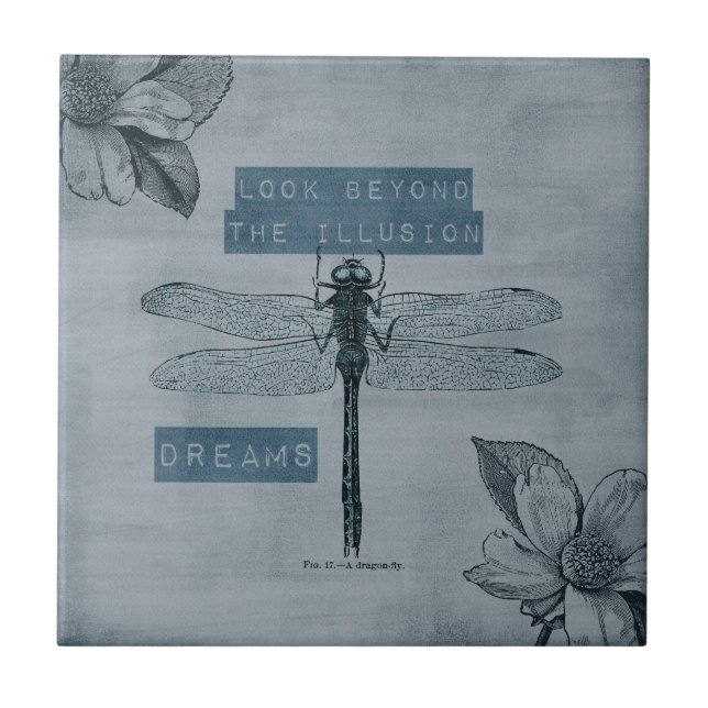 Dragonfly Dream Illusion Tile (Front)