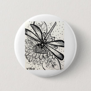 Dragonfly Dreams 2 Inch Round Button