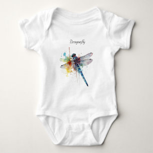Dragonfly Dreamscape, custom Baby Bodysuit