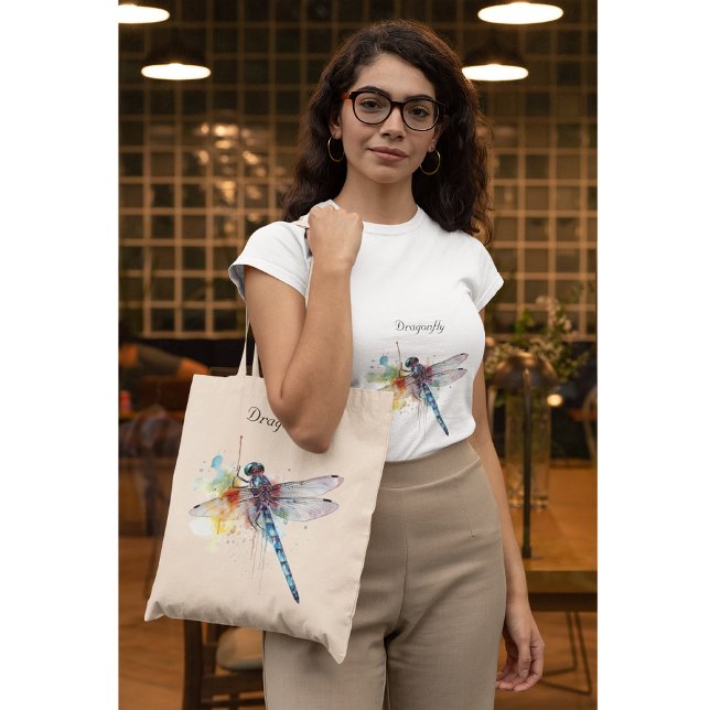 Dragonfly Dreamscape, custom Tote Bag (Creator Uploaded)