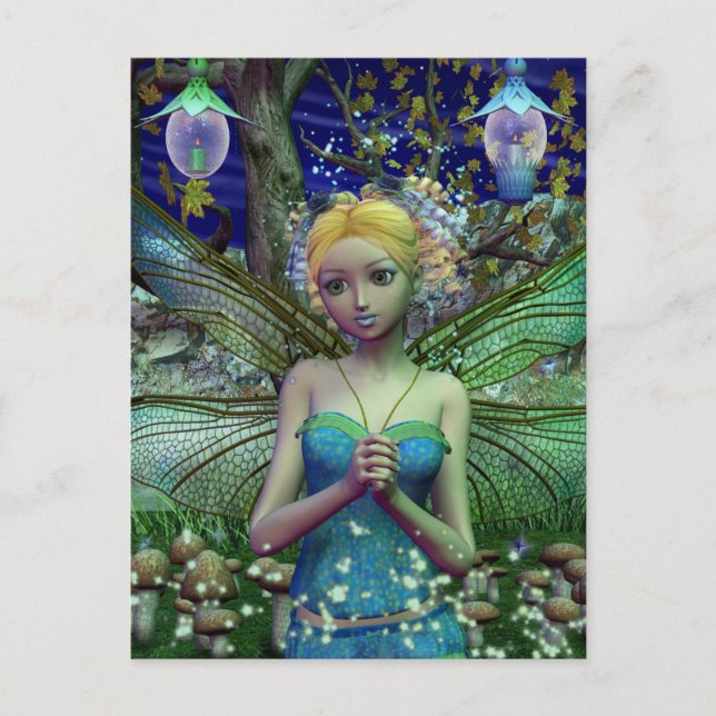 Dragonfly Dusting Postcard (Front)