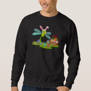 Dragonfly Easter Egg Hunting Bunny Dragonfly Easte Sweatshirt