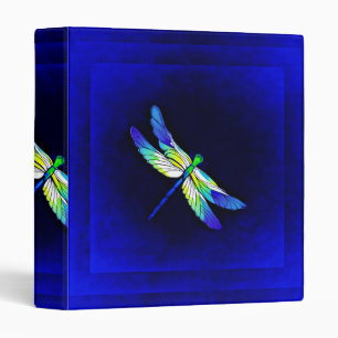 Dragonfly Electric Blue - Personalise with a name Binder