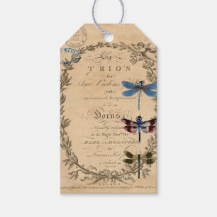 Dragonfly Ephemera Art Journal Tag
