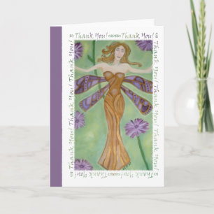 Dragonfly Fairy Carte de remerciements