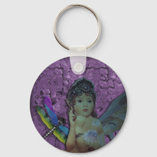 dragonfly fairy keychain