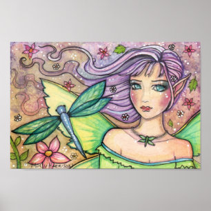 Dragonfly Fairy Poster by Molly Harrison
