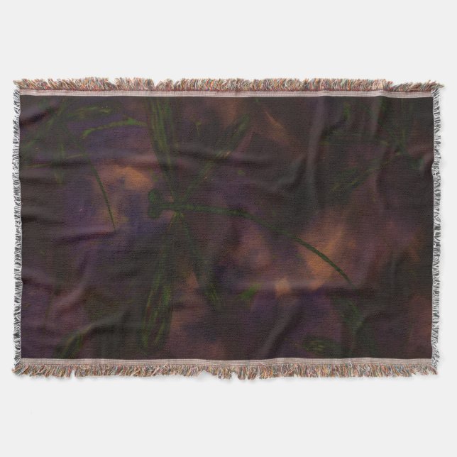 Dragonfly Fire Throw Blanket (Front)