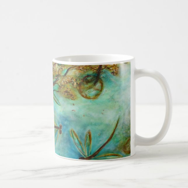 Dragonfly Flirtation Coffee Mug (Right)