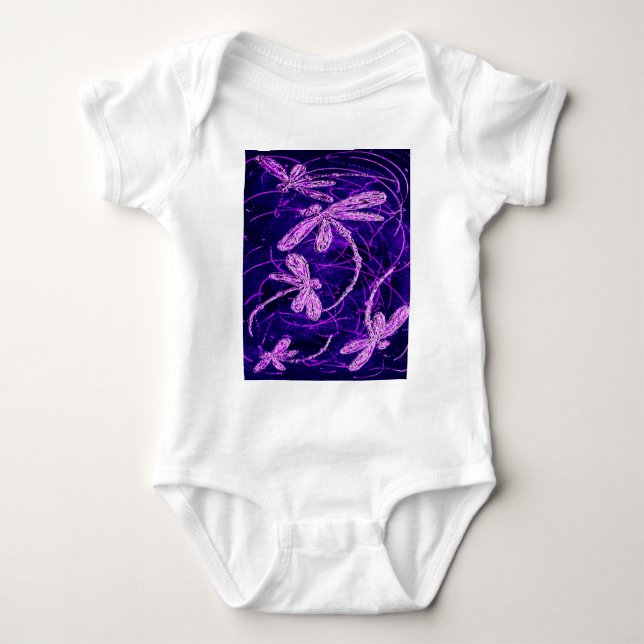 Dragonfly Flit Disco Baby Bodysuit (Front)