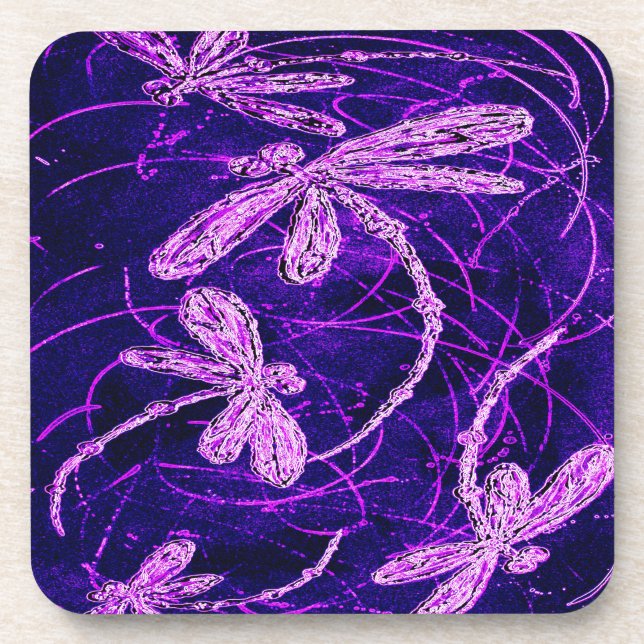 Dragonfly Flit Disco Coaster (Front)