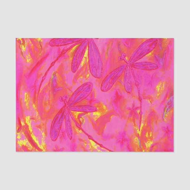 Dragonfly Flit Hazy Days Tissue Paper (Front)