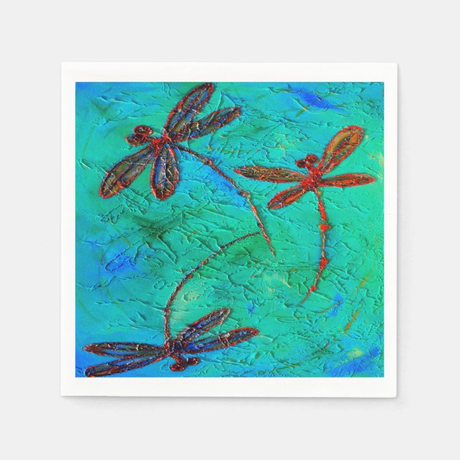 Dragonfly Flit Napkin (Front)