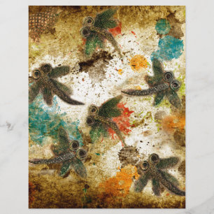 Dragonfly Flit Rustic Splash