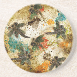 Dragonfly Flit Rustic Splash Coaster