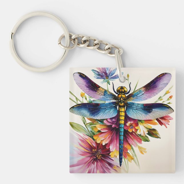 Dragonfly Floral Multicolor Art (Devant)