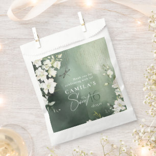 Dragonfly Floral Sweet 16 Thank You ID1310 Favour Bag