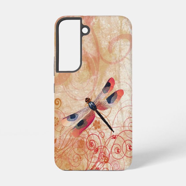 Dragonfly Flourish Samsung Galaxy S22 Case (Back)