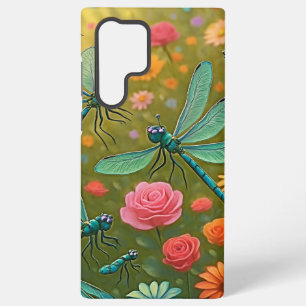 Dragonfly Flowers Samsung Galaxy Case