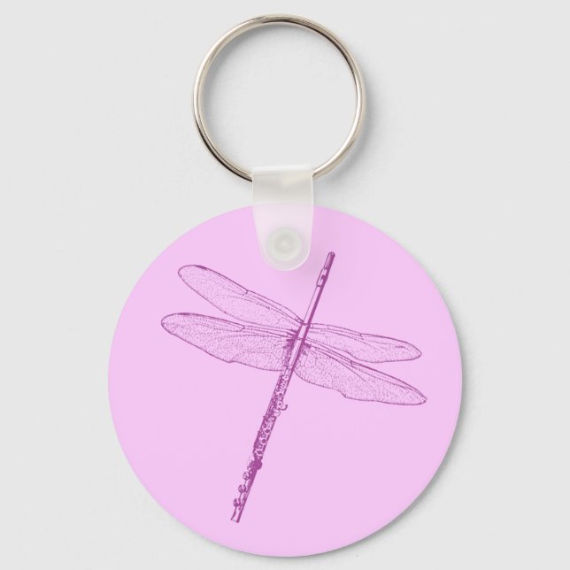 Dragonfly Flute Keychain (Front)