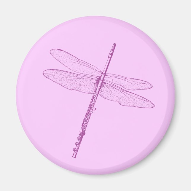 Dragonfly Flute Magnet (Front)