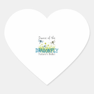 Dragonfly Flying Insect Lover Entomology Dragonfli Heart Sticker