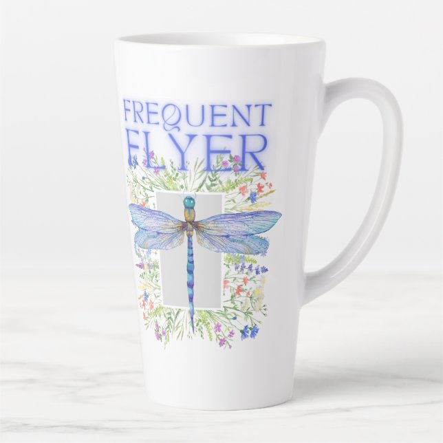 Dragonfly Frequent Flyer Latte Mug (Right)