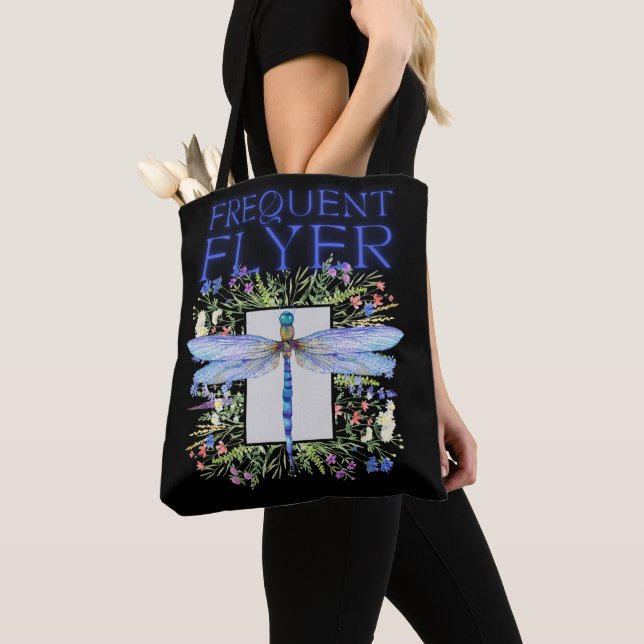 Dragonfly Frequent Flyer Tote Bag (Close Up)