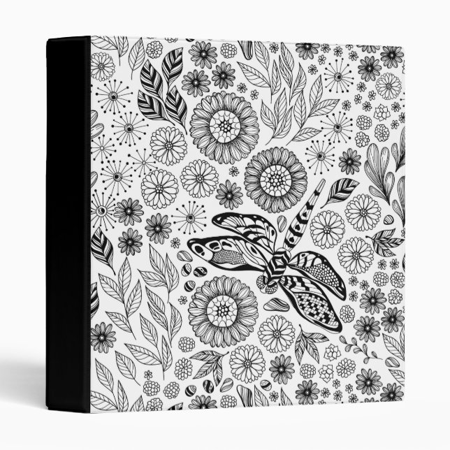 Dragonfly garden binder (Front/Spine)