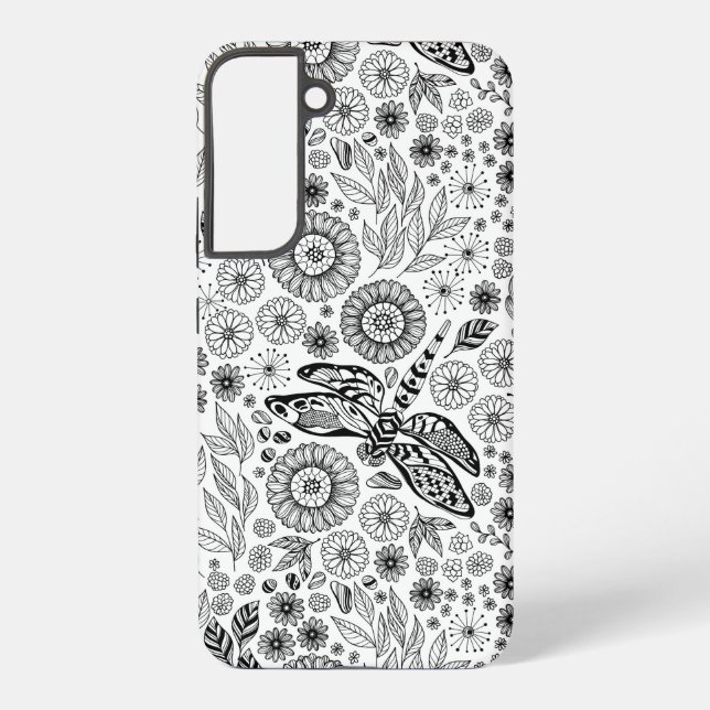 Dragonfly garden samsung galaxy s22+ case (Back)
