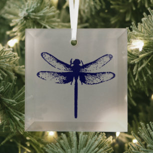 Dragonfly Glass Ornament