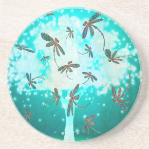 Dragonfly Glow Tree Coaster