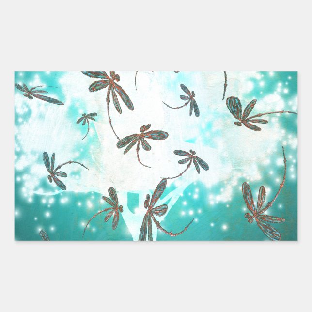 Dragonfly Glow Tree Sticker (Front)