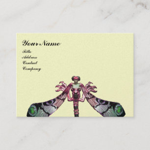 DRAGONFLY ,green ,black pink ,silver platinum Business Card