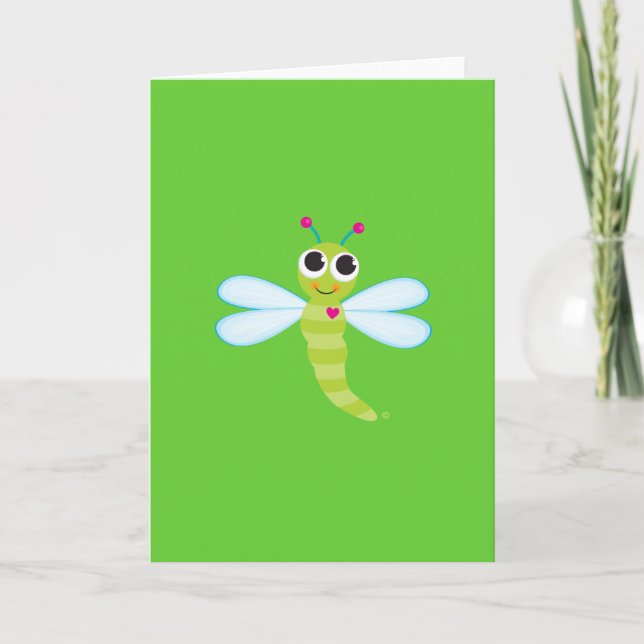 Dragonfly Greeting Card (Front)