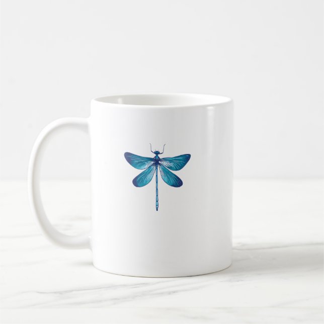 Dragonfly Grunge Fairycore Clothes Fairy Core Aest Coffee Mug (Left)