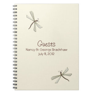 Dragonfly Guest Sign In Notebook