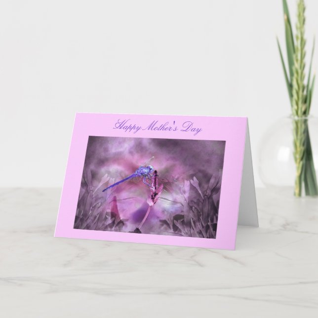 Dragonfly Happy Mother's Day Greeting Card (Front)