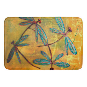 Dragonfly Haze Bath Mat