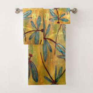 Dragonfly Haze Bath Towel Set